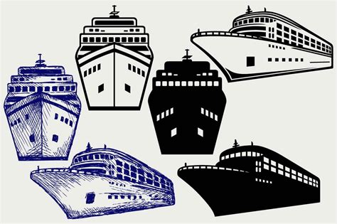 Cruise ship SVG ~ Icons ~ Creative Market