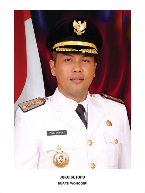 BUKU PINTAR KABUPATEN WONOGIRI: FOTO JOKO SUTOPO BUPATI WONOGIRI