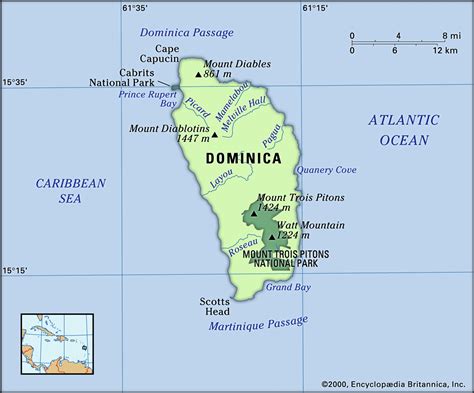 Location Of Dominica On World Map United States Map