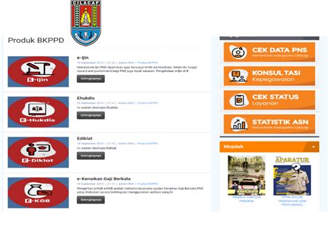 Aplikasi Berkas Persyaratan Layanan Kepegawaian Kabupaten Cilacap