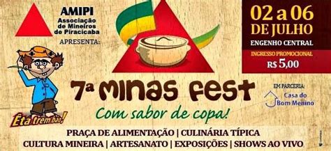 Guia TurÍstico Piracicaba 7ª Minas Fest De Piracicaba 02 A 06 07