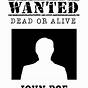 Black And White Wanted Poster