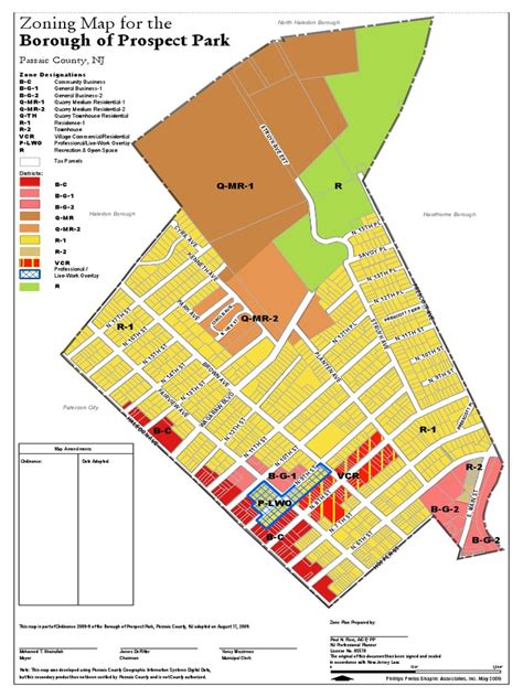 Prospect Park Zoning Map Pdf