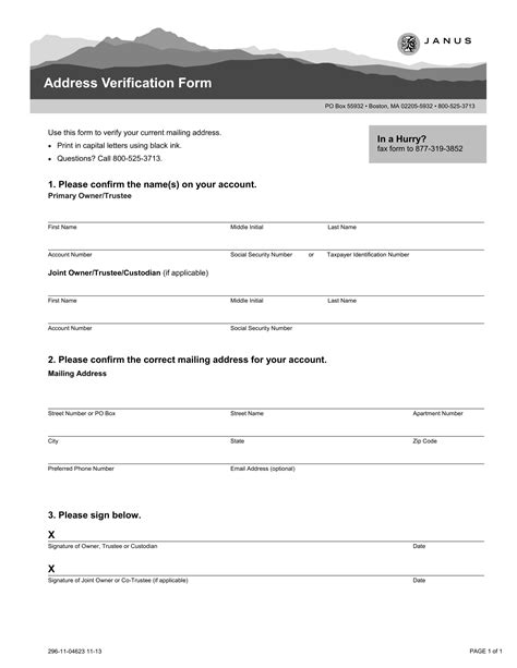What Is An Address Verification Form Definition Uses Purpose