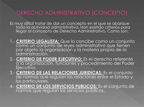 Ppt Derecho Administrativo Concepto Powerpoint Presentation Free