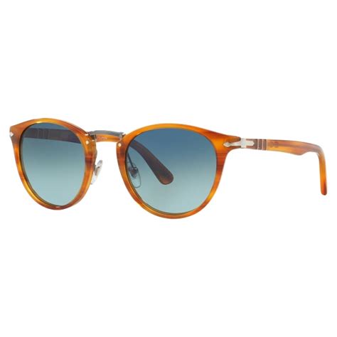 Persol Po3108s Striped Brown Blue Sunglasses Persol Eyewear Avvenice