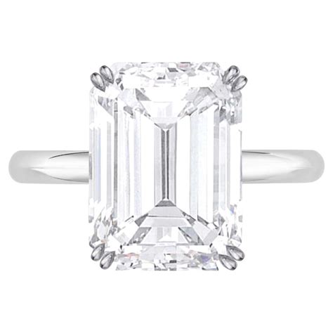 Flawless E Color Gia Certified 360 Carat Emerald Cut Diamond Ring For