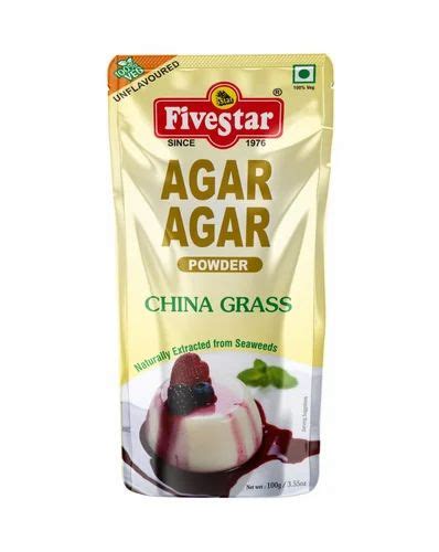 100g Agar Agar Powder China Grass Five Star Foods Organic At Rs 315
