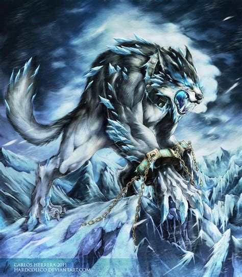 Resultado De Imagen De Ice Wolf Art Fantasy Creatures Art