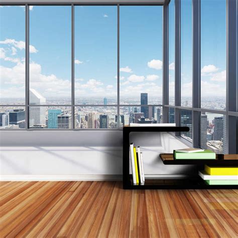 Shinehome 3d Large Custom Office Window Building View