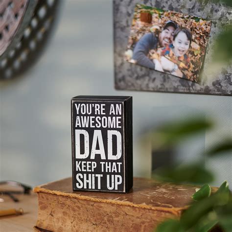 Youre An Awesome Dad Box Sign Primitives By Kathy