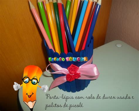 Dicas e Truques para Crianças Porta lápis de palito de picolé