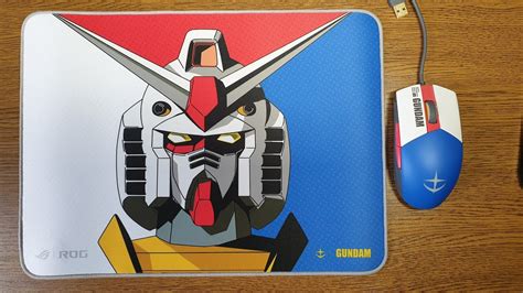 Asus Rog Gundam Mouse Mouse Pad Youtube
