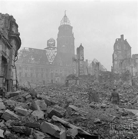 World War Ii Destruction In Dresden By Bettmann