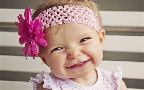 Free Download Cute Baby Girl Smile Desktop Wallpaper 1920x1200 For