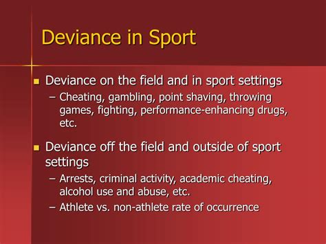 Ppt Deviance In Sport Powerpoint Presentation Free Download Id148739