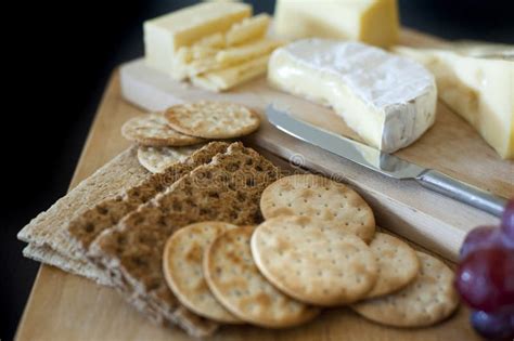 Cheeseboard With Assorted Cheeses Stock Photo Image Of Platter