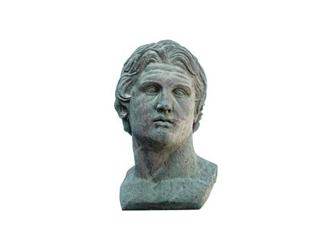 Premium Photo Alexander The Great Statue Isolated On White Background