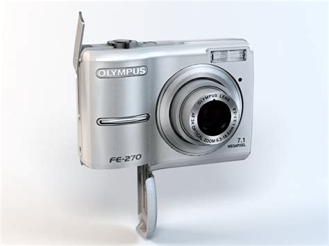 Olympus Fe 270 Digital Camera 3d Model 3ds Max Files Free Download Cadnav