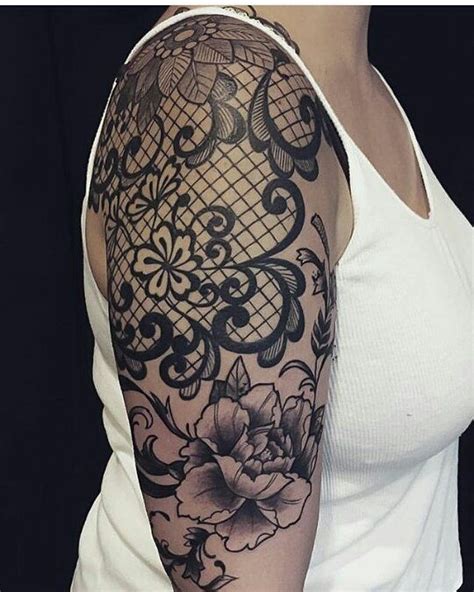 70 Luxurious Lace Tattoo Designs You Have Never Been This Pretty Before Lace Tattoo Lace