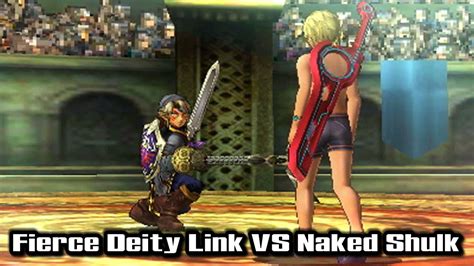 Super Smash Bros Fierce Deity Link Vs Naked Shulk Youtube