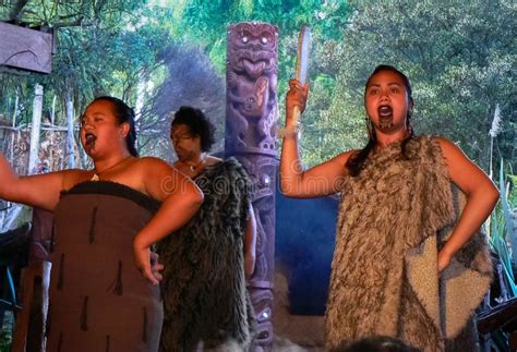 Maori Performance Rotorua New Zealand Editorial Photography Image