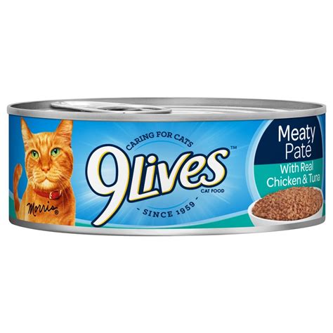 Buy 9lives Meaty Paté With Real Chicken And Tuna Wet Cat Food 455