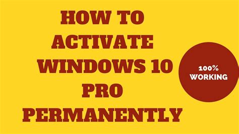 Windows 10 Pro Product Key 100 Working Youtube