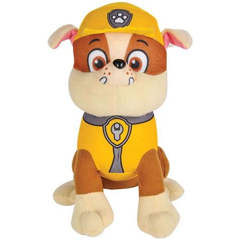 Paw Patrol Nickelodeon 9 Inch Stuffed Plush Toy Character Rubble