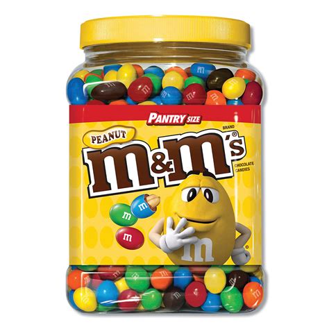M And Ms Milk Chocolate Coated Candy With Peanut Center 62 Oz Tub