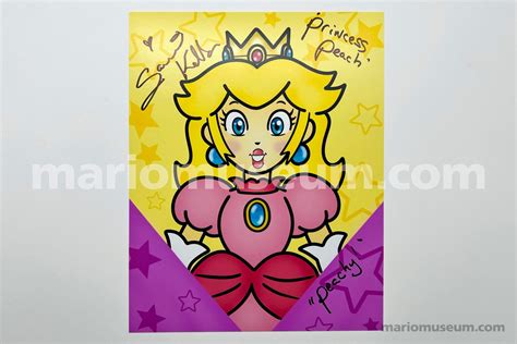 Samantha Kelly Autograph Princess Peach Voice Actor Mario Museum