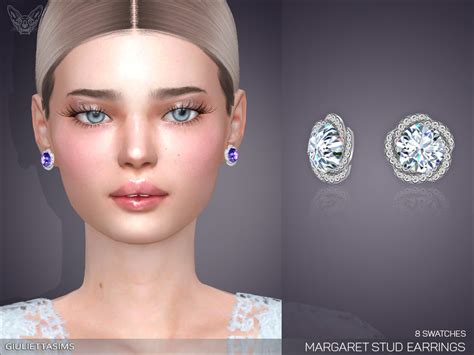 The Sims Resource Margaret Stud Earrings