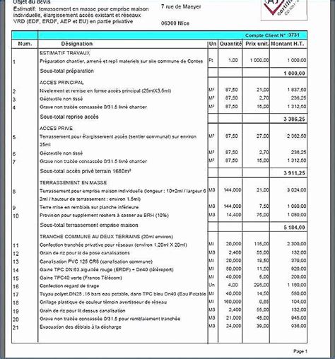 Exemple De Devis En Excel Financial Report