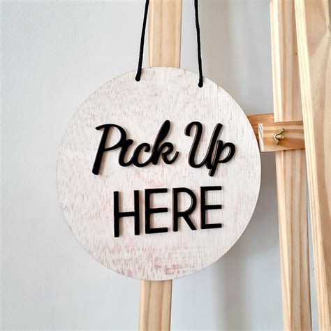 Pick Up Here Signage Sign Toko Wooden Sign Signage Shopee Indonesia