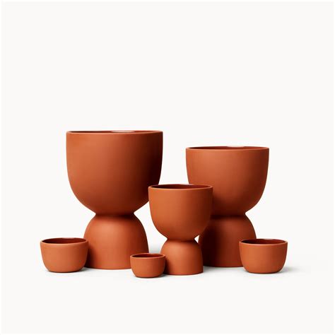 Terracotta Stacked Planters — Franca