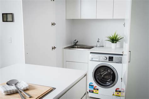 The Design Of This Laundry Flows Seamlessly With The Washing Machine