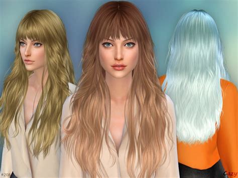 Sims 4 Hairs ~ The Sims Resource Hair 208 By Cazy