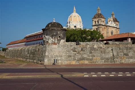 Fortified Wall Of Cartagena Stock Photo Image Of Unesco Road 50861624