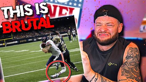 Soccer Player Reacts To Nfl Career Ending Injuries Youtube