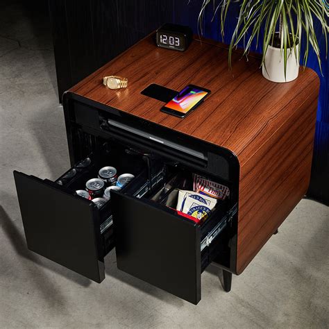 Smart coffee table with storage. Sobro Smart Coffee Table With Refrigerated Drawer Black ...