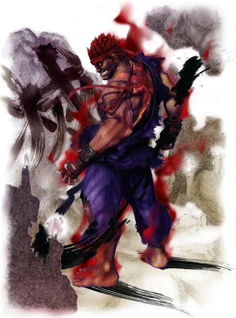 Evil Ryu Official Render From Super Street Fighter Iv Arcade Edition