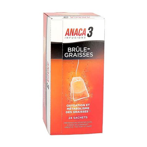 Anaca 3 Infusion Brûle Graisses Boîte De 24 Sachets La Pharmacie De