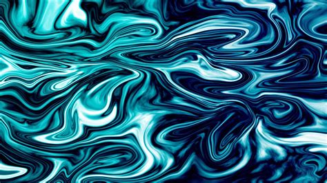 Blue Gradient Mixed Print Abstract Liquify Background Wallpaper And