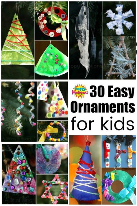 30 Easy Kids Christmas Ornaments To Make At Home