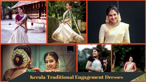 Kerala Traditional Engagement Dresses New Kerala Engagement Sarees