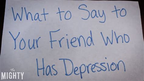 What To Say To Your Friend Who Has Depression Youtube