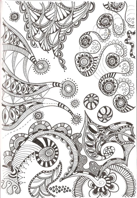 Free Printable Zentangle Coloring Pages for Adults