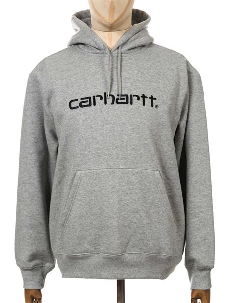 Carhartt Wip Carhartt Hooded Sweatshirt Heather Grey Clothing From