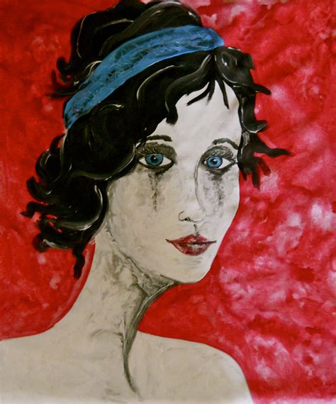 Abstract Figurative Portrait Painting Gypsy On Storenvy