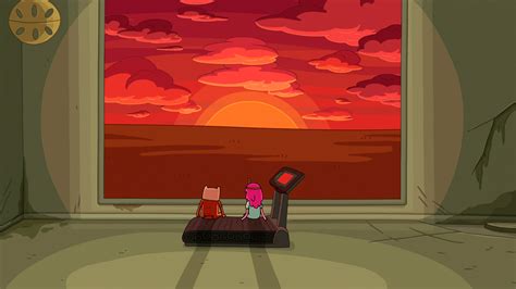 Image S6e23 Finn And Pb Watching Virtual Sunsetpng Adventure Time